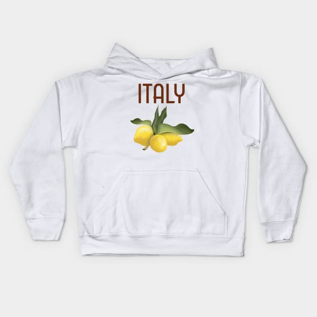 Italy Lemons Kids Hoodie by nickemporium1